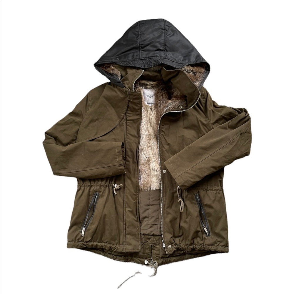 Zara Trafaluc fur lined winter jacket